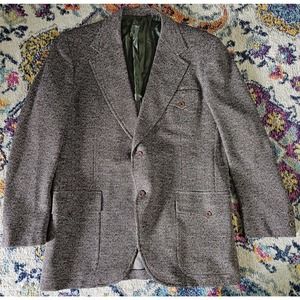 VINTAGE Michael/Sterns Sport Coat Wool 2 Button Business Jacket Blazer Retro 44